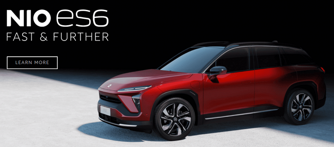 NIO ES6 SUV Electric Car