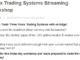 Forex Trading Systems Streaming Workshop